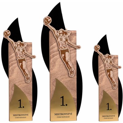 Trofej se sportovní siluetou Volejbal žena Velká výška 40 cm – Zboží Mobilmania