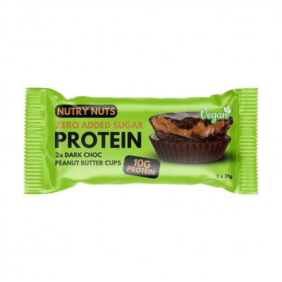 Nutry Nuts Protein Zero Added Sugar Peanut Butter Cups Dark Chocolate 42 g – Hledejceny.cz