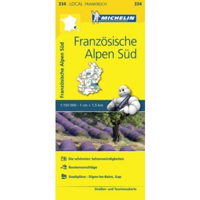 Francie: Francouzské Alpy jih č. 334 mapa