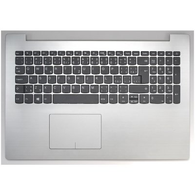 česká klávesnice Lenovo IdeaPad 320-15 šedá CZ/SK stříbrný palmrest - repasovaná – Zbozi.Blesk.cz