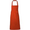 Zástěra Link Kitchen Wear Extra široká klasická dlouhá zástěra na grilování Orange Pantone 1655 90x90cm X999