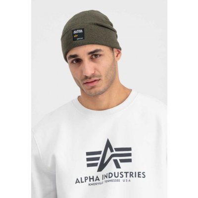 Alpha Industries čepice Label Beanie army green