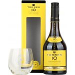 Torres 10y Gran Reserva 38% 0,7 l (dárkové balení 1 sklenice) – Zboží Dáma