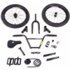 Doplňky na kolo Stolen/Fiction Cassette V8 BMX Build Kit Matte Black Left hand drive