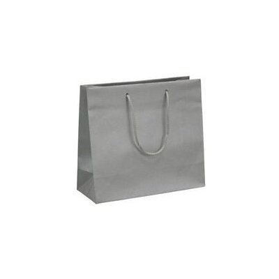 Papírová taška Silver 250x110x200 mm s pletenou šňůrkou – Zbozi.Blesk.cz