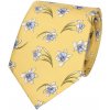 Kravata Pánská hedvábná kravata Rietti Ryan žlutá