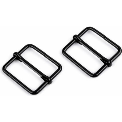 Prima-obchod Posunovač na popruhy šíře 26 mm čtvercový, barva 6 černý lak – Sleviste.cz