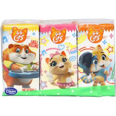 44 Cats papírové kapesníčky s potiskem 4-vrstvé 6 ks – Sleviste.cz
