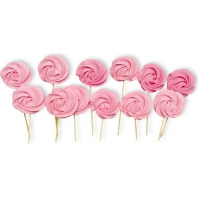 Cukrová lízátka růžová 12ks - I LOVE CAKES – Sleviste.cz