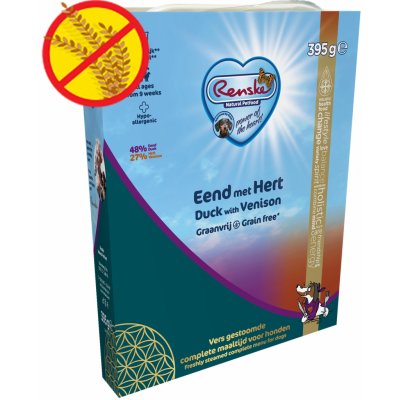 Renske Fresh Menu Dog Adult Grainfree kachna a zvěřina 395 g – Sleviste.cz