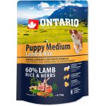 Ontario Puppy Medium Lamb & Rice 0,75 kg – Hledejceny.cz