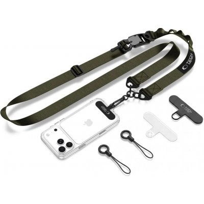 Tech-Protect C9S Rope Crossbody popruh na telefon - Zelená – Zboží Mobilmania