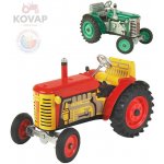 KOVAP Kovap Traktor Zetor solo kovový na klíček 3 rychlosti s převodovkou 1:25 – Zbozi.Blesk.cz