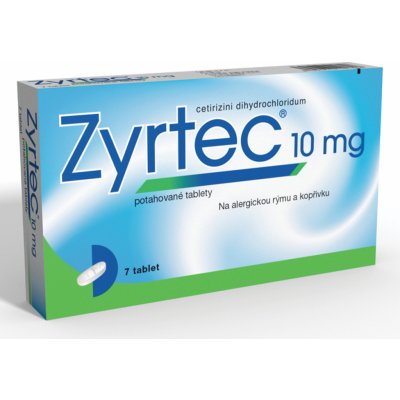 Zyrtec 10 mg 7 potahovaných tablet