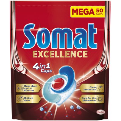 Somat tablety do myčky Excellence 4v1 50 ks – Sleviste.cz