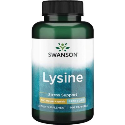 Swanson L-Lysin Free Form L-Lysine 500 mg 100 kapslí – Hledejceny.cz