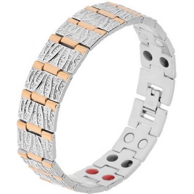 Šperky eshop ocelový stříbrné a zlaté barvy dekorativní zářezy magnety SP21.04 – Zboží Mobilmania