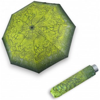 Doppler Mini Light Fashion Green kytka dámský skládací deštník zelený
