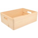 ČistéDřevo DŘEVĚNÝ BOX 40 x 30 x 14 cm – Zboží Dáma
