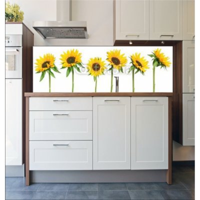 WEBLUX Fototapeta do kuchyně fólie sunflowers - 814278 slunečnice rozměry 180 x 60 cm