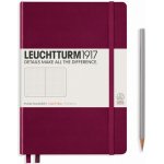 Leuchtturm1917 Medium A5 Tečkovaný zápisník Port Red – Zboží Živě