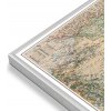 Nástěnné mapy National Geographic Čína - nástěnná mapa Executive 77 x 61 cm Varianta: mapa v hliníkovém rámu, Provedení: stříbrný rám