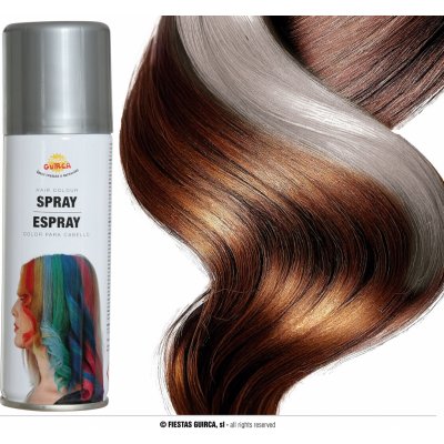 Guirca barevný sprej na vlasy stříbrná 125 ml – Sleviste.cz