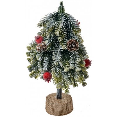 Vánoční dekorace jehličnatý stromek se šiškami - 12*12*24 cm – Hledejceny.cz