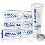 Sensodyne pro citlivé zuby Rapid 3 x 75 ml – Zboží Mobilmania
