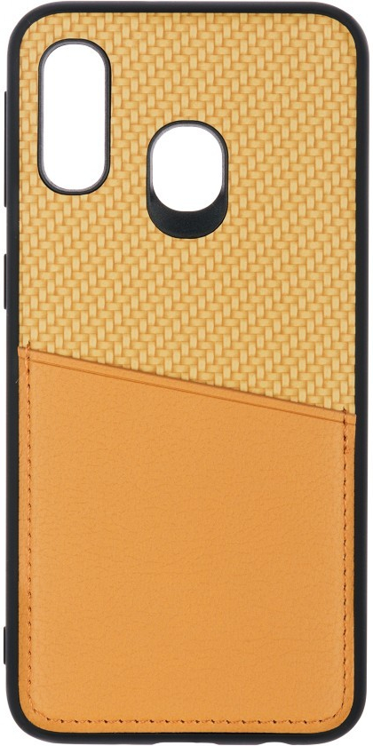 Pouzdro Back Carbon Pocket Samsung Galaxy A40 A405F zlaté
