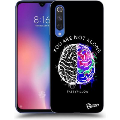 Pouzdro Picasee silikonové Xiaomi Mi 9 SE - Brain - White černé – Hledejceny.cz