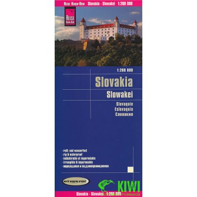 Slovensko - mapa odolná – Hledejceny.cz