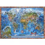 Dětská mapa světa - nástěnná mapa – Zboží Dáma