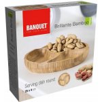 Banquet miska dělená BRILLANTE Bamboo 25 x 4 cm – Zboží Dáma