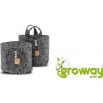 Root Pouch Grey 16 l textilní květináč 28x26 cm – Zboží Dáma