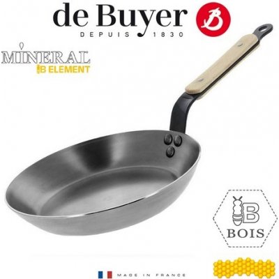 de Buyer Ocelová Mineral B Element s dřev. rukojetí 26 cm