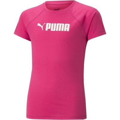 Puma FIT TEE Dívčí triko růžová – Zboží Dáma