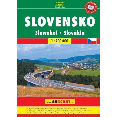 Slovensko 1:200 000 / autoatlas (A5, spirála) – Zbozi.Blesk.cz