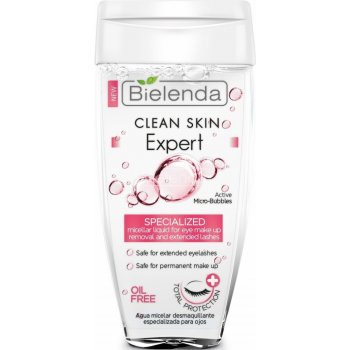 Bielenda Clear Skin Expert Special odličovač očního make-upu na umělé řasy Oil Free 150 ml