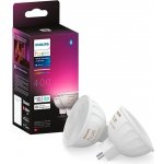 Philips Chytrá žárovka Hue 6,3 W, MR16, GU5,3, White and Color Ambiance, 2 ks – Zboží Živě
