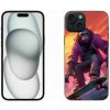 Pouzdro a kryt na mobilní telefon Apple mmCase na iPhone 15 Plus gorila na skateboardu