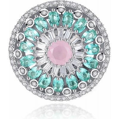 Krista Paulitti Rhodium ozdoby na NailArt TRIPLE AAA ZIRCON SELECTION RHODIUM PLATING Ø 20 MM X 20 MM MIX COLOR – Hledejceny.cz