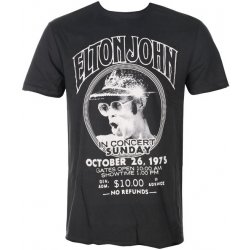 tričko metal AMPLIFIED Elton John LIVE IN CONCERT černá