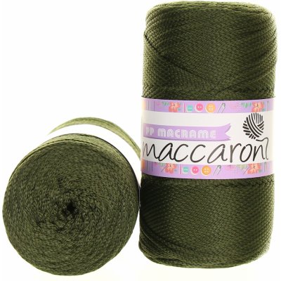 Maccaroni PP Macrame 2 mm khaki 38 – Zboží Mobilmania