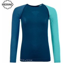 Dámské sportovní tričko Ortovox 120 Comp Light Long Sleeve W petrol blue