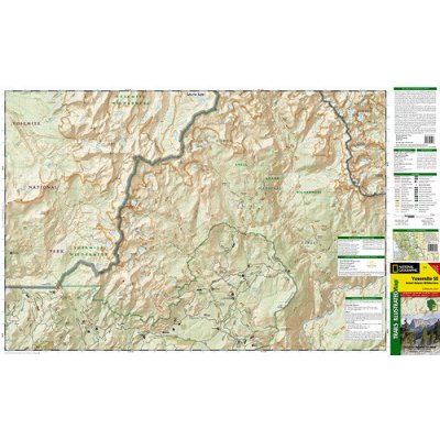 Yosemite Ansel Adams Wilderness národní park Kaliforine turistická mapa GPS ko – Sleviste.cz