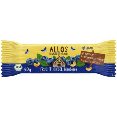 Allos Ovocná tyčinka borůvky bio 40 g – Hledejceny.cz
