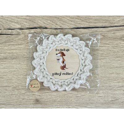 Ručně háčkovaný podtácek - Dodržuji pitný režim – Hledejceny.cz
