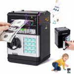 POKLADNIČKA TREZOR BANKOMAT NA BANKOVKY PENÍZE PŘÍSTUPOVÝ KÓD – Zboží Dáma