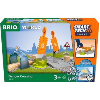 Brio World Smart Tech Sound Železniční přejezd